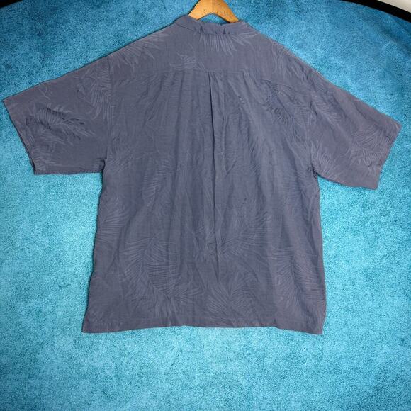 Jamaica Jaxx Men’s L Hawaiian Shirt – 100% Silk Palm Tree Camp Aloha – Vintage - Picture 3 of 16